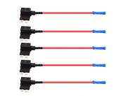 5Pcs Standard ATC Size Add-a-Circuit Adapter Car Fuse Blade box Holder