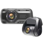 KENWOOD DRV-A601W &amp;amp; (KCA-R200) 2CH Dash Cam Car GPS DVR Front &amp;amp; Rear Recording Camera Kit Bundle