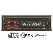KDX RCD-7400BT Car Single Din Stereo with Bluetooth / CD / USB / AUX / SD Card / Microphone Included image