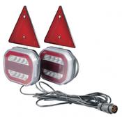 LED 12/24V Magnetic Tail Lamp Set TLL2412Z Rear Towing Lamps with Triangle image