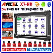ANCEL X7 HD - BEST DEAL Heavy Duty Diagnostic Scanner Tool For Trucks Van Bus Plant Machine Agricultural Construction Machinery image