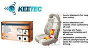 KEETEC 12V Heated Seat kit CSH-3 for 1 Seat with 5 levels of Heating