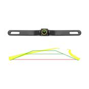180' UNILG18 Universal Licence Plate AHD 1080P Rear View Camera with Dynamic Trajectory Line Night Vision IP68 Waterproof