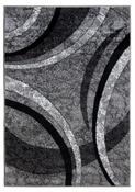 Diamond Arcs Rug - Grey &amp;amp; Black image