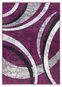 Diamond Arcs Rug - Purple &amp;amp; Grey image