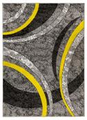 Diamond Arcs Rug - Grey &amp;amp; Yellow image