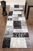 Primo Runner Rug - E335A - Grey/Black image