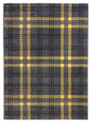Glendale Tartan Rug - Grey/Yellow image