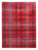 Glendale Tartan Rug - Red/Grey image