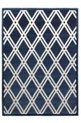 Toscana Trellis Geometric Rug - Blue image