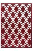 Toscana Trellis Geometric Rug - Red image