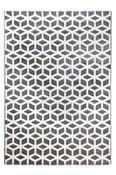 Toscana Cube Geometric Rug - Medium Grey image