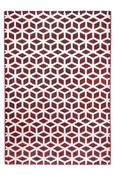 Toscana Cube Geometric Rug - Red image