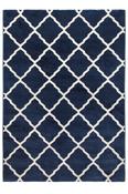 Toscana Lattice Geometric Rug - Blue image