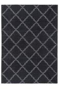Toscana Lattice Geometric Rug - Dark Grey image