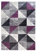 Impulse Triad Geometric Rug - Grey/Black/Purple image