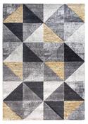 Impulse Triad Geometric Rug - Grey/Black/Yellow image
