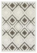 Finesse Motif - High-Low Shaggy - Brown / Cream image