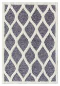 Finesse Tear Drop - High-Low Shaggy - Grey / Cream image