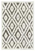 Finesse Double Diamond - High-Low Shaggy - Brown / Cream image