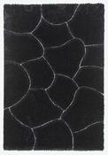 Luxus Stones - 3D Shaggy Rug - Black image