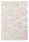 Luxus Stones - 3d Shaggy Rug - Cream image
