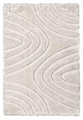 Luxus Ripple - 3d Shaggy Rug - Cream image