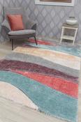 Passion Fluid - 3D Shaggy Rug - Multicolour image