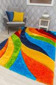 Paradise Tropic - 3d Shaggy Rug - Multicolour image