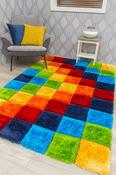 Paradise Mosaic - 3D Shaggy Rug - Multicolour image