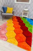Paradise Retro - 3D Shaggy Rug - Multicolour image