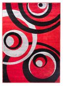 Vibe Circle Modern Rug - Red image