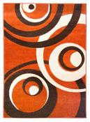 Vibe Circle Modern Rug - Terra/Brown image