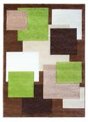 Tempo Squares Modern Rug - Brown/Beige/Green image