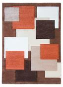 Tempo Squares Modern Rug - Brown/Beige/Terra image