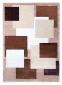 Tempo Squares Modern Rug - Brown/Beige image