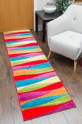 Candy Runner Rug - Waves Multicoloured image