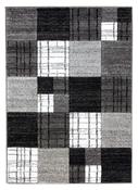 Vibe Squares Modern Rug - Grey &amp;amp; Black image