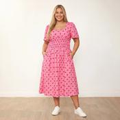 Iris Dress (Pink Lobster)