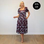 Iris Dress (Berry Blue Flower) image