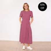 Eilish Dress (Pink/Brown)