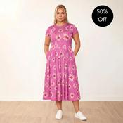 Polly Dress (Berry Daisy) image