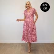 Kennedy Dress (Pink Polka Dot) image