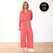 Vogue Jumpsuit (Pink/Red Grid) image