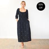 Lara Dress (Black Floral) image