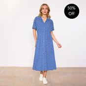 Mariel Dress (Blue Stripe) image