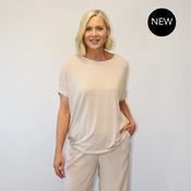 Sienna Top (Oatmeal Stripe) image