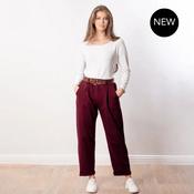 Arya Tapered Trousers (Wine)