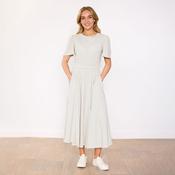 Eilish Dress (Cream/Blue)