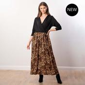 Georgia Wrap Dress (Leopard) image